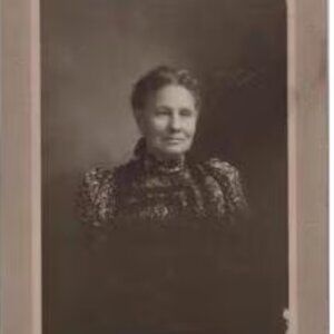 Antique Photograph Portrait Of Woman Done In Studio On Card 5 x 7 Message